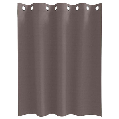 Vorhänge mit Vorhängen 2 pcs Dunkelbraun Polyester