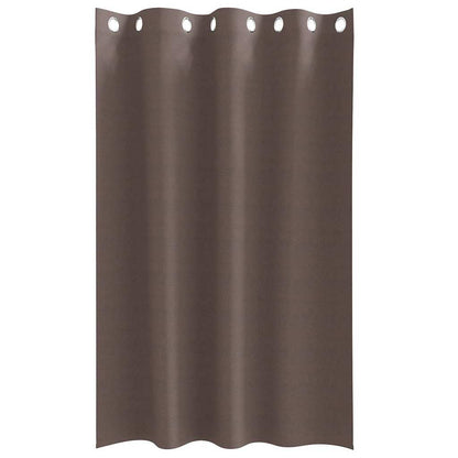 Vorhänge mit Vorhängen 2 pcs Dunkelbraun Polyester