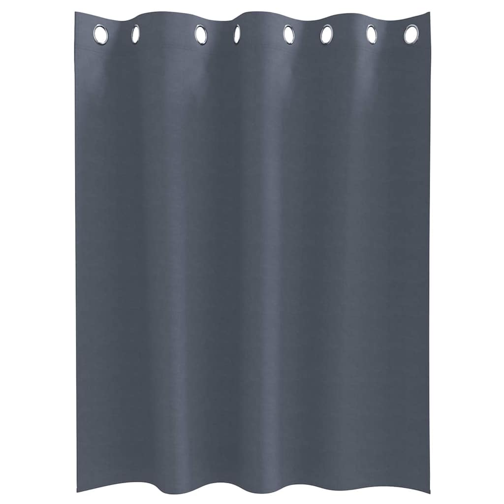 Vorhänge mit Vorhängen 2 pcs Anthrazit Polyester