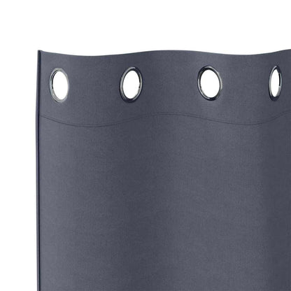 Vorhänge mit Vorhängen 2 pcs Anthrazit Polyester