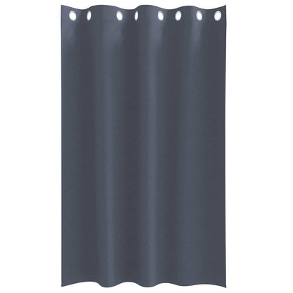 Vorhänge mit Vorhängen 2 pcs Anthrazit Polyester