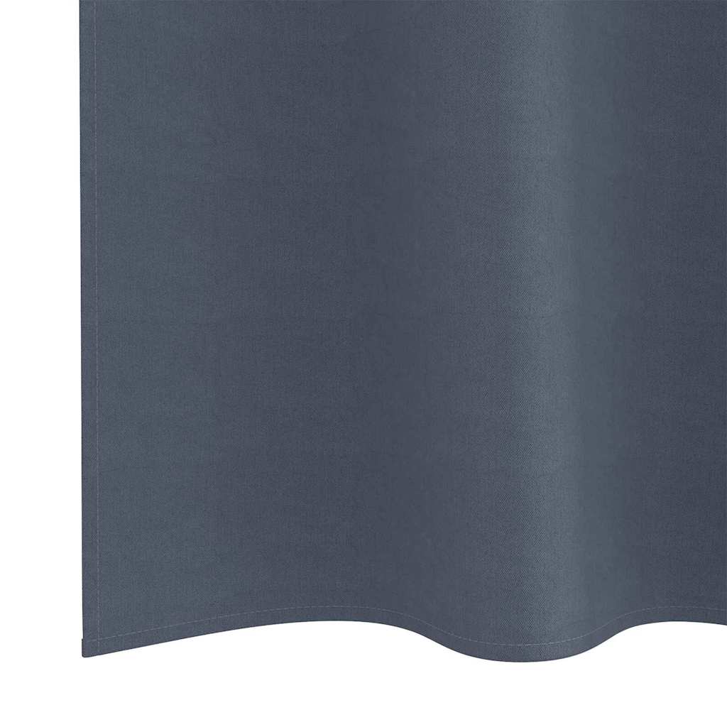 Vorhänge mit Vorhängen 2 pcs Anthrazit Polyester
