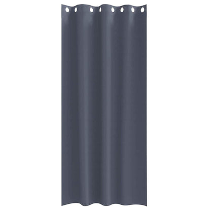 Vorhänge mit Vorhängen 2 pcs Anthrazit Polyester