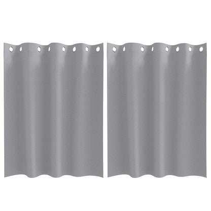 Vorhänge mit Vorhängen 2 pcs Hellgrau Polyester