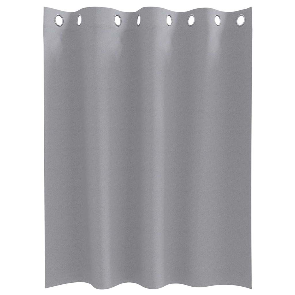 Vorhänge mit Vorhängen 2 pcs Hellgrau Polyester