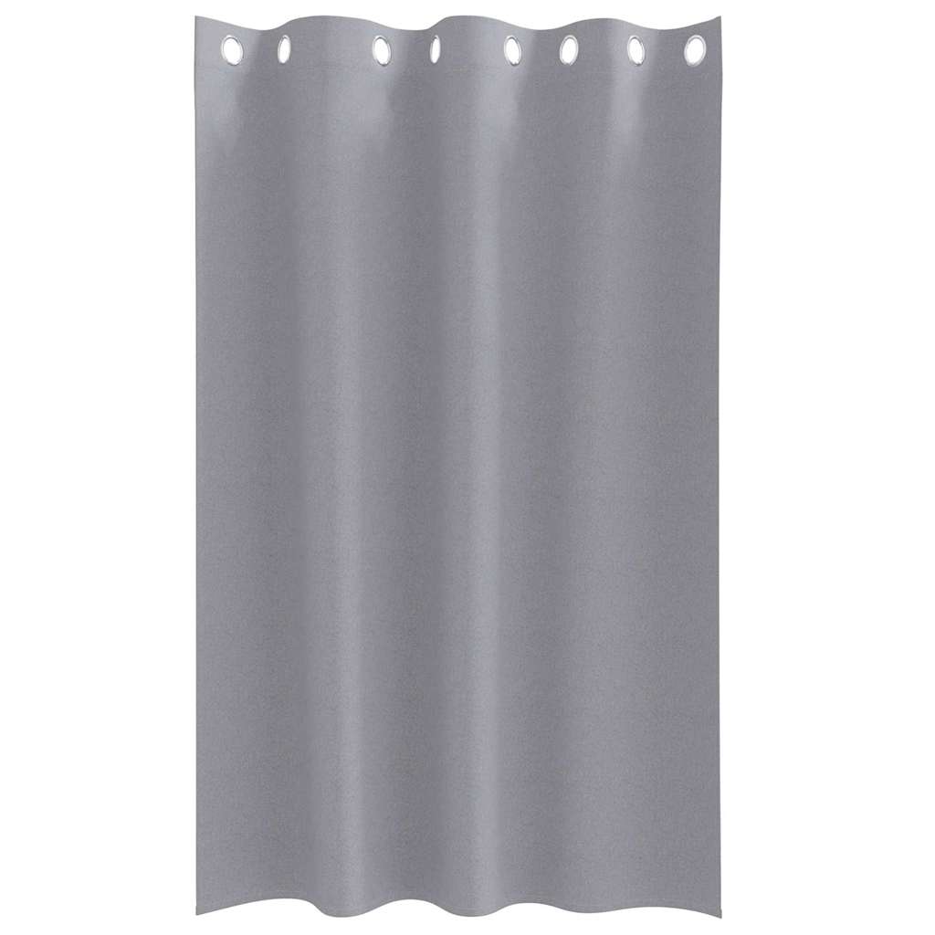 Vorhänge mit Vorhängen 2 pcs Hellgrau Polyester