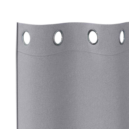 Vorhänge mit Vorhängen 2 pcs Hellgrau Polyester