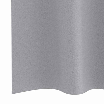 Vorhänge mit Vorhängen 2 pcs Hellgrau Polyester
