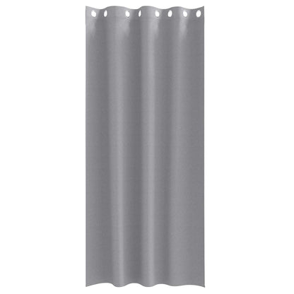 Vorhänge mit Vorhängen 2 pcs Hellgrau Polyester