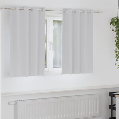 Vorhänge mit Vorhängen 2 pcs Hellgrau Polyester