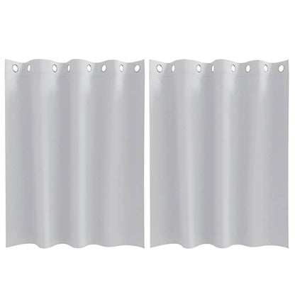 Vorhänge mit Vorhängen 2 pcs Hellgrau Polyester