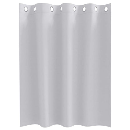 Vorhänge mit Vorhängen 2 pcs Hellgrau Polyester