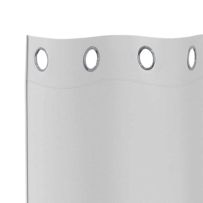 Vorhänge mit Vorhängen 2 pcs Hellgrau Polyester