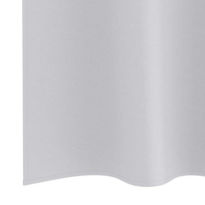 Vorhänge mit Vorhängen 2 pcs Hellgrau Polyester