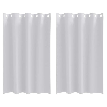 Vorhänge mit Vorhängen 2 pcs Hellgrau Polyester