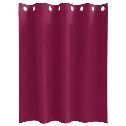 Vorhänge mit Vorhängen 2 pcs Weinrot Polyester