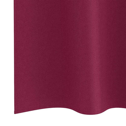 Vorhänge mit Vorhängen 2 pcs Weinrot Polyester
