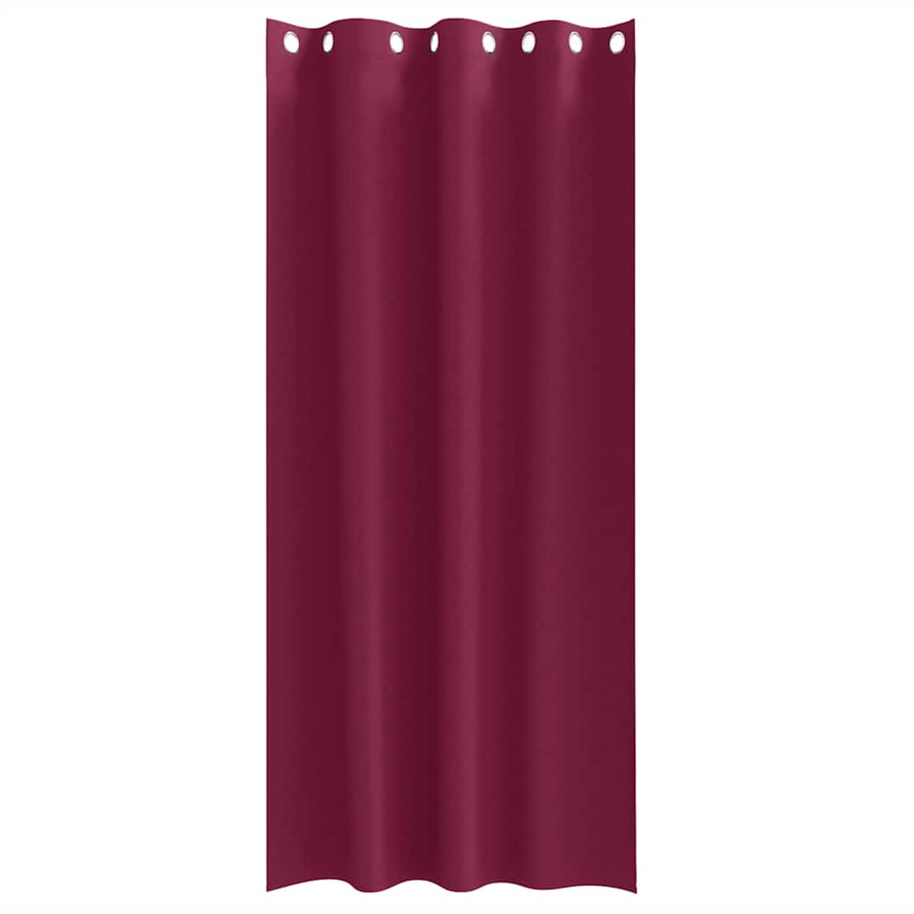 Vorhänge mit Vorhängen 2 pcs Weinrot Polyester