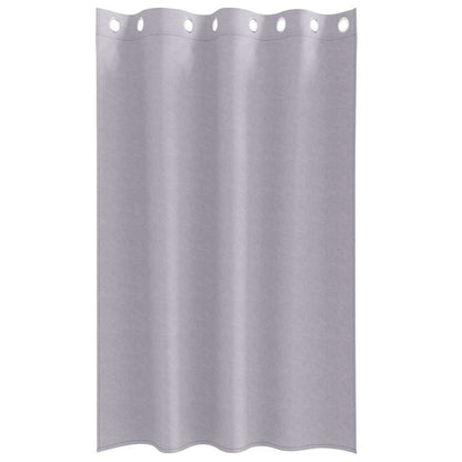Vorhänge mit Vorhängen 2 pcs Metallgrau Polyester
