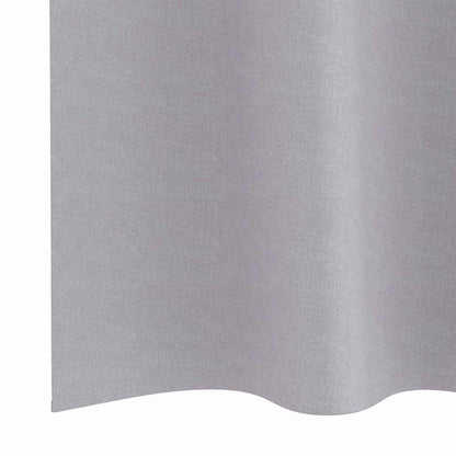 Vorhänge mit Vorhängen 2 pcs Metallgrau Polyester