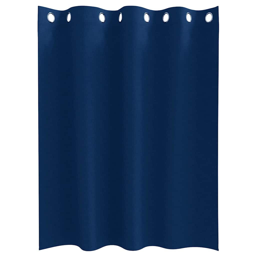 Vorhänge mit Vorhängen 2 pcs Dunkelblau Polyester