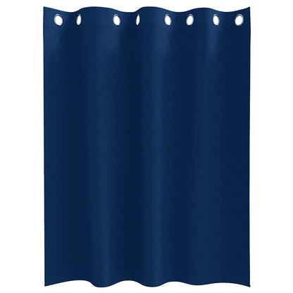 Vorhänge mit Vorhängen 2 pcs Dunkelblau Polyester