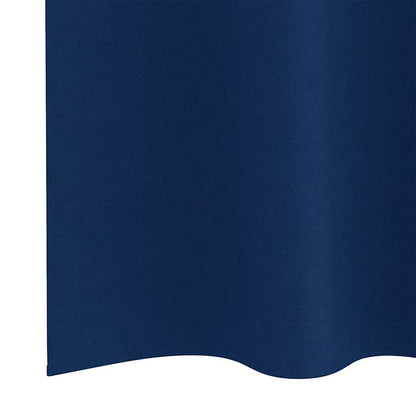Vorhänge mit Vorhängen 2 pcs Dunkelblau Polyester
