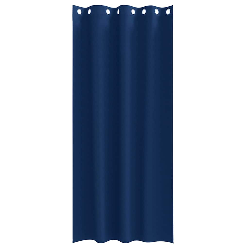 Vorhänge mit Vorhängen 2 pcs Dunkelblau Polyester
