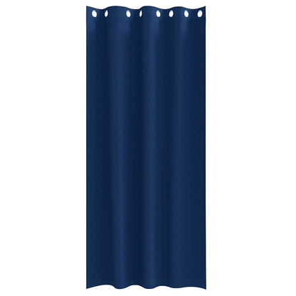 Vorhänge mit Vorhängen 2 pcs Dunkelblau Polyester