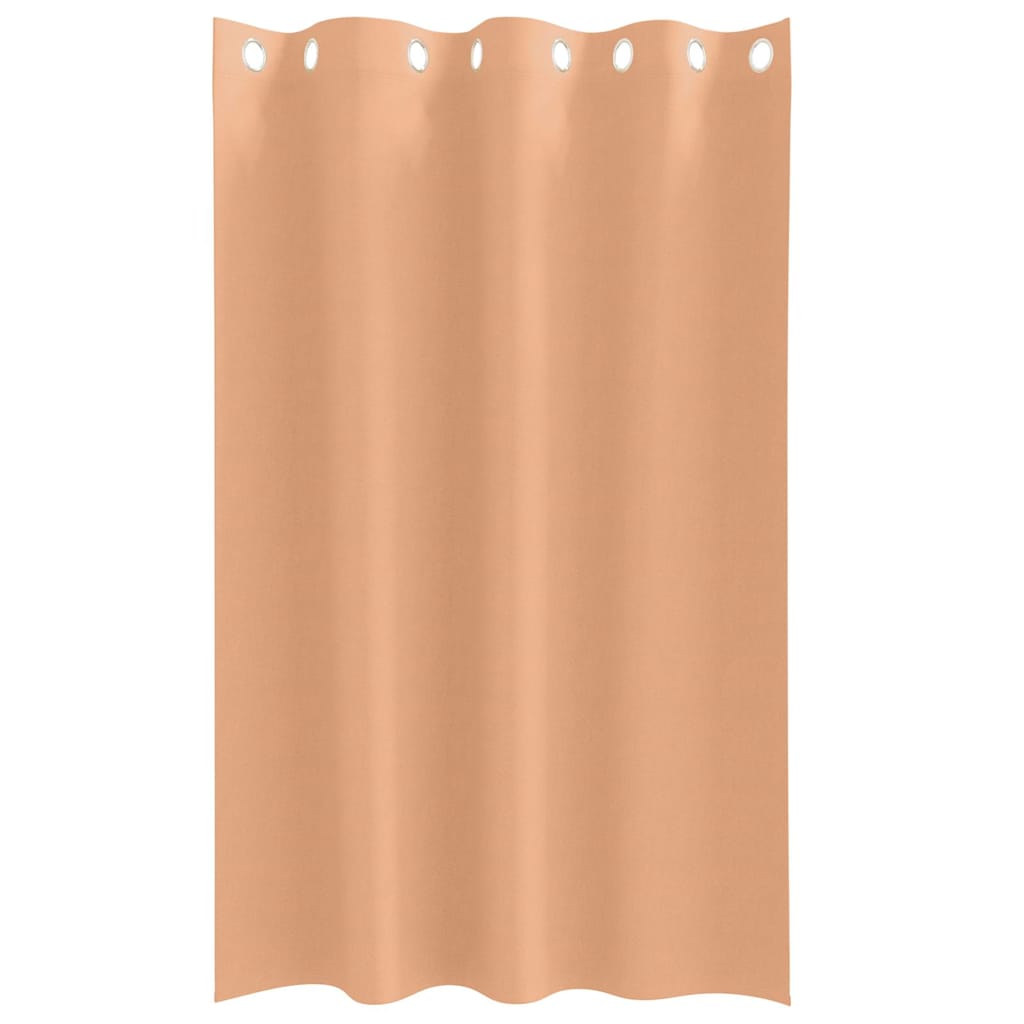 Vorhänge mit Vorhängen 2 pcs Hellbraun Polyester