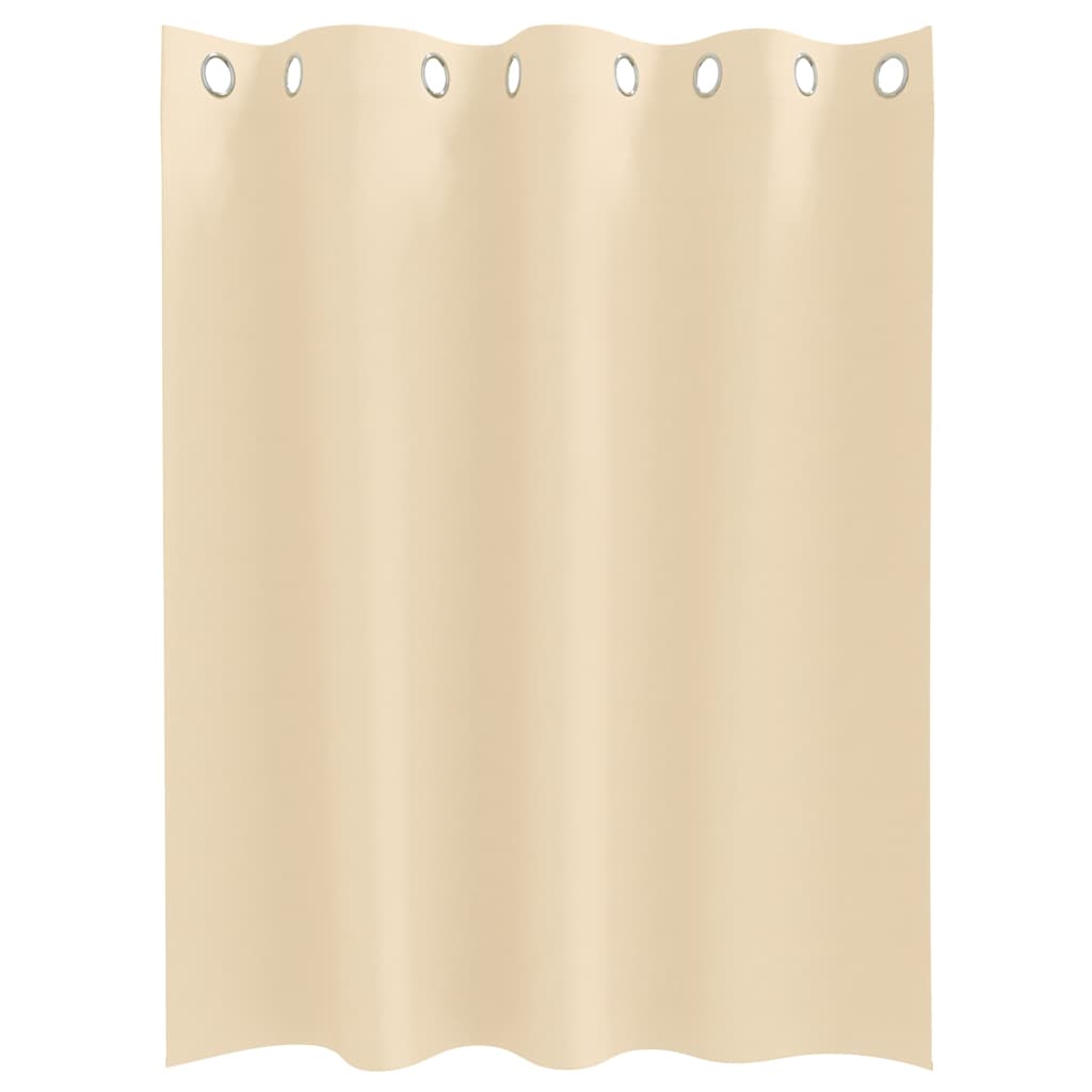 Vorhänge mit Vorhängen 2 pcs Creme Polyester