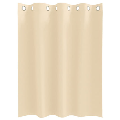Vorhänge mit Vorhängen 2 pcs Creme Polyester