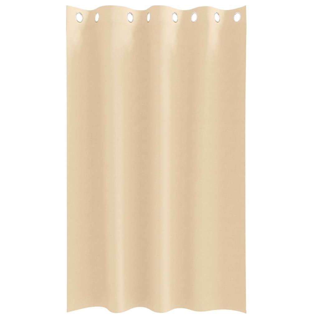 Vorhänge mit Vorhängen 2 pcs Creme Polyester