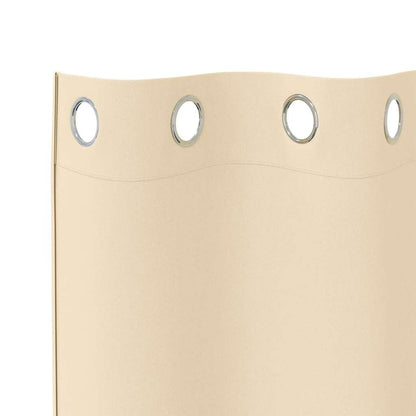 Vorhänge mit Vorhängen 2 pcs Creme Polyester