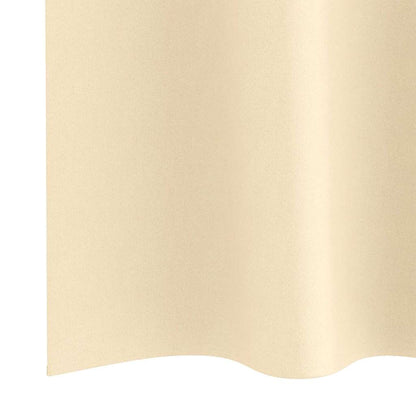 Vorhänge mit Vorhängen 2 pcs Creme Polyester