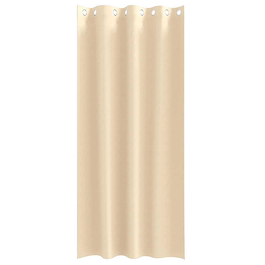 Vorhänge mit Vorhängen 2 pcs Creme Polyester