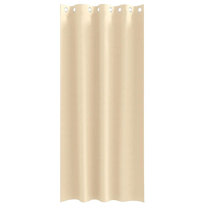 Vorhänge mit Vorhängen 2 pcs Creme Polyester