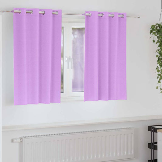 Vorhänge mit Vorhängen 2 pcs Lila Polyester