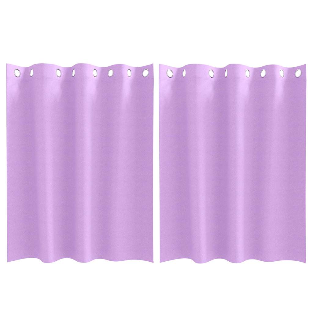 Vorhänge mit Vorhängen 2 pcs Lila Polyester