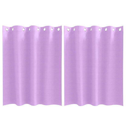 Vorhänge mit Vorhängen 2 pcs Lila Polyester
