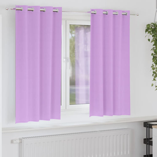 Vorhänge mit Vorhängen 2 pcs Lila Polyester