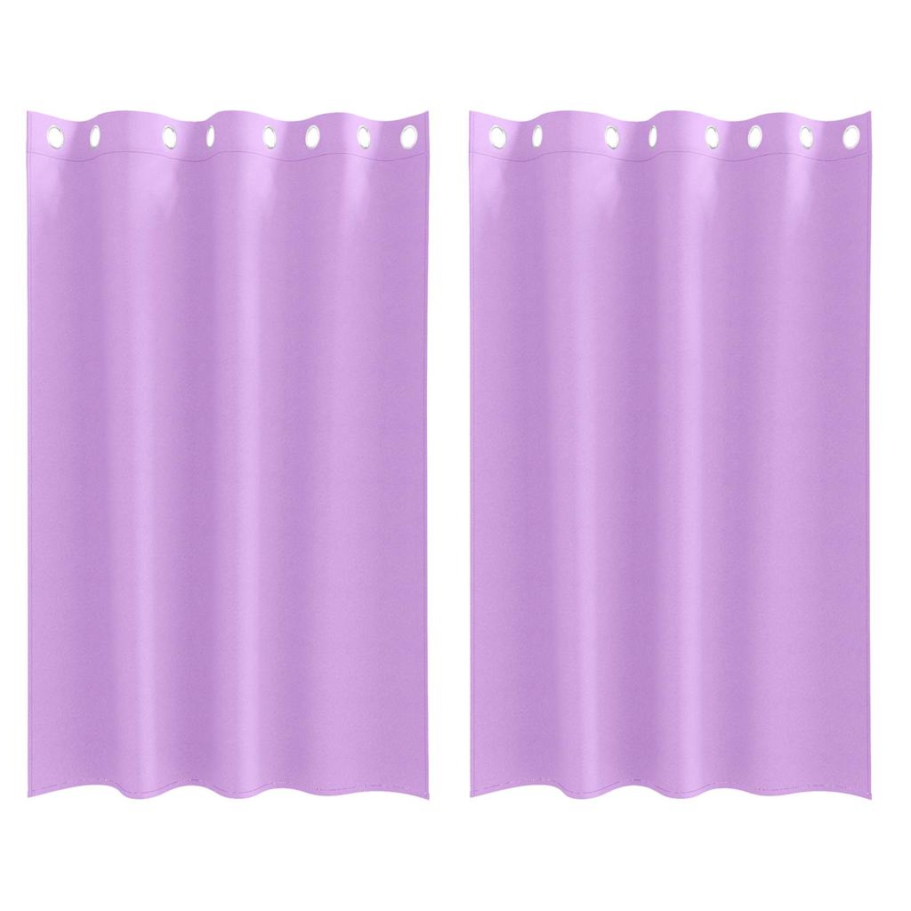 Vorhänge mit Vorhängen 2 pcs Lila Polyester