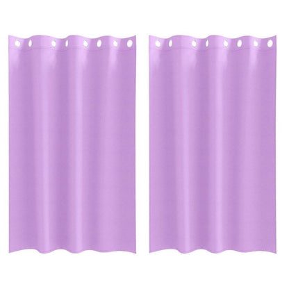 Vorhänge mit Vorhängen 2 pcs Lila Polyester