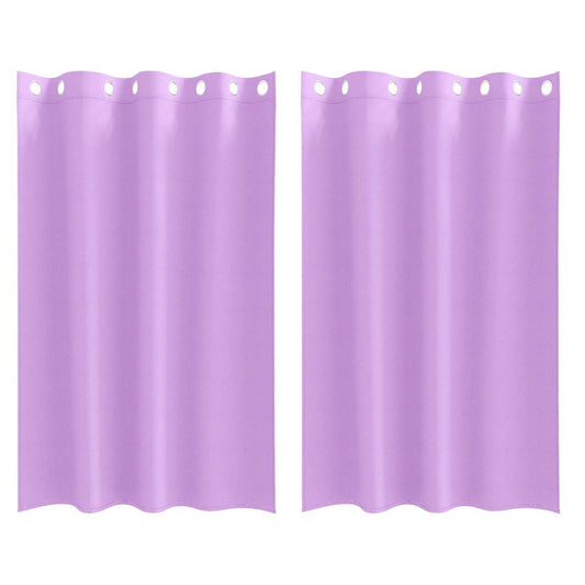 Vorhänge mit Vorhängen 2 pcs Lila Polyester