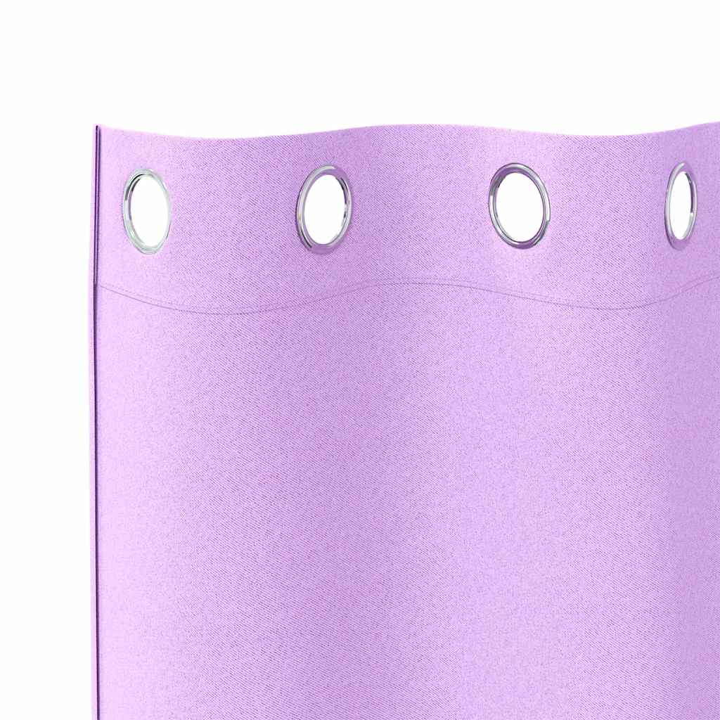 Vorhänge mit Vorhängen 2 pcs Lila Polyester