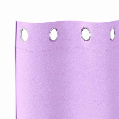 Vorhänge mit Vorhängen 2 pcs Lila Polyester