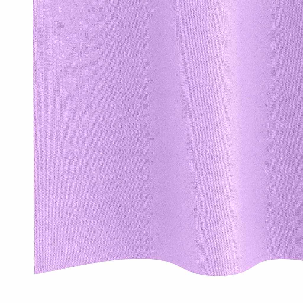 Vorhänge mit Vorhängen 2 pcs Lila Polyester