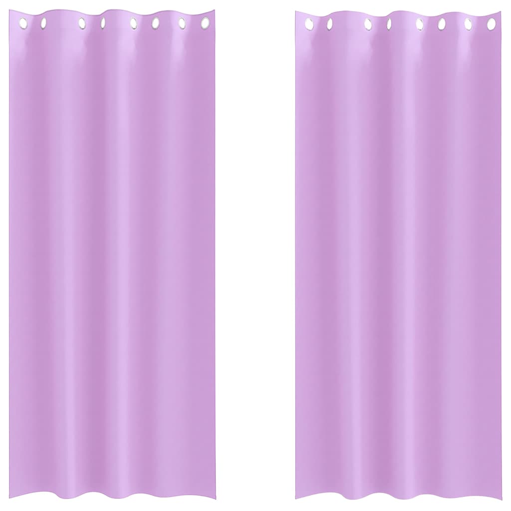 Vorhänge mit Vorhängen 2 pcs Lila Polyester
