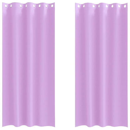 Vorhänge mit Vorhängen 2 pcs Lila Polyester