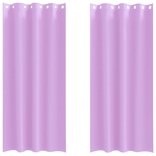 Vorhänge mit Vorhängen 2 pcs Lila Polyester
